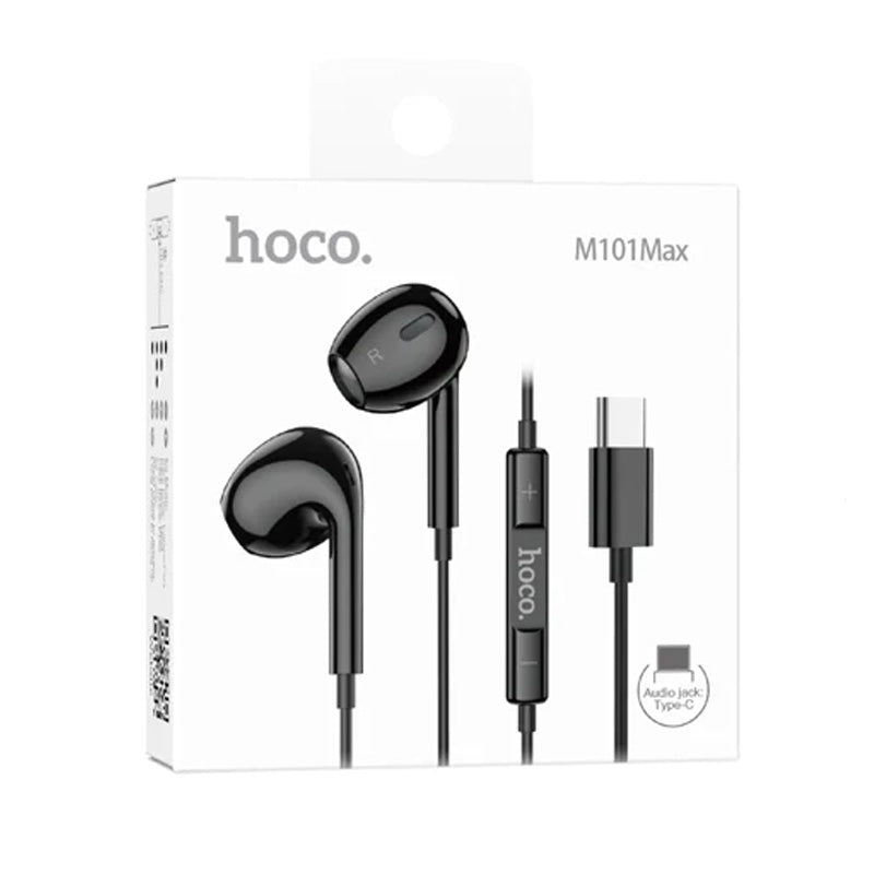 Audifonos Hoco M101 Max Crystal In Ear Tipo C Negro