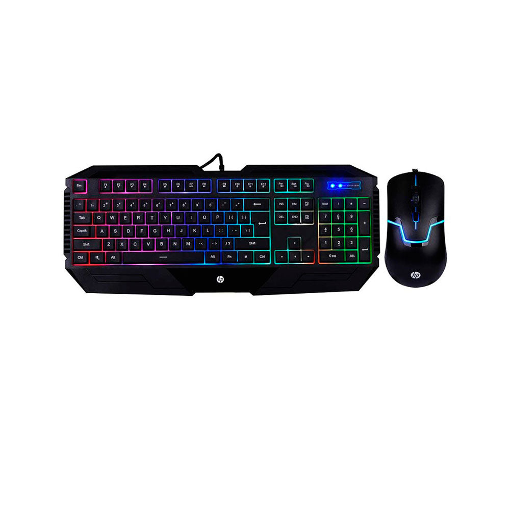 TECLADO Y MOUSE GAMER HP GK1100 RETROILUMINADO USB