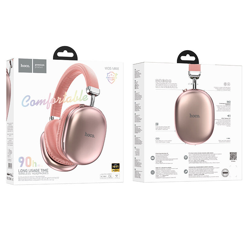 Hoco Audifono W35 Max Joy BT Pink