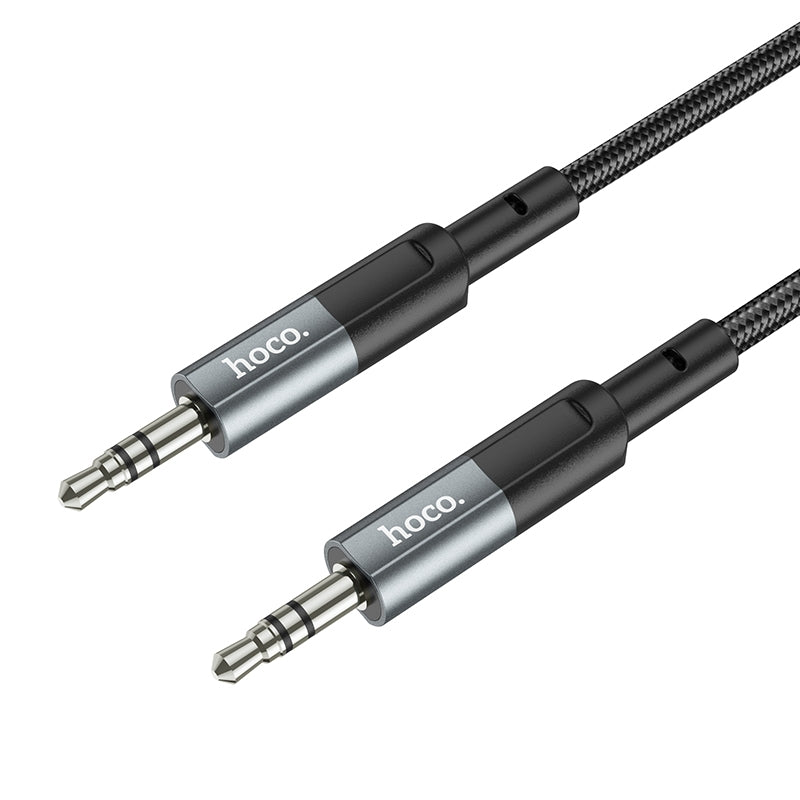 Cable de Audio Hoco UPA23 Jack 3.5mm a Jack 3.5mm Metal Grey