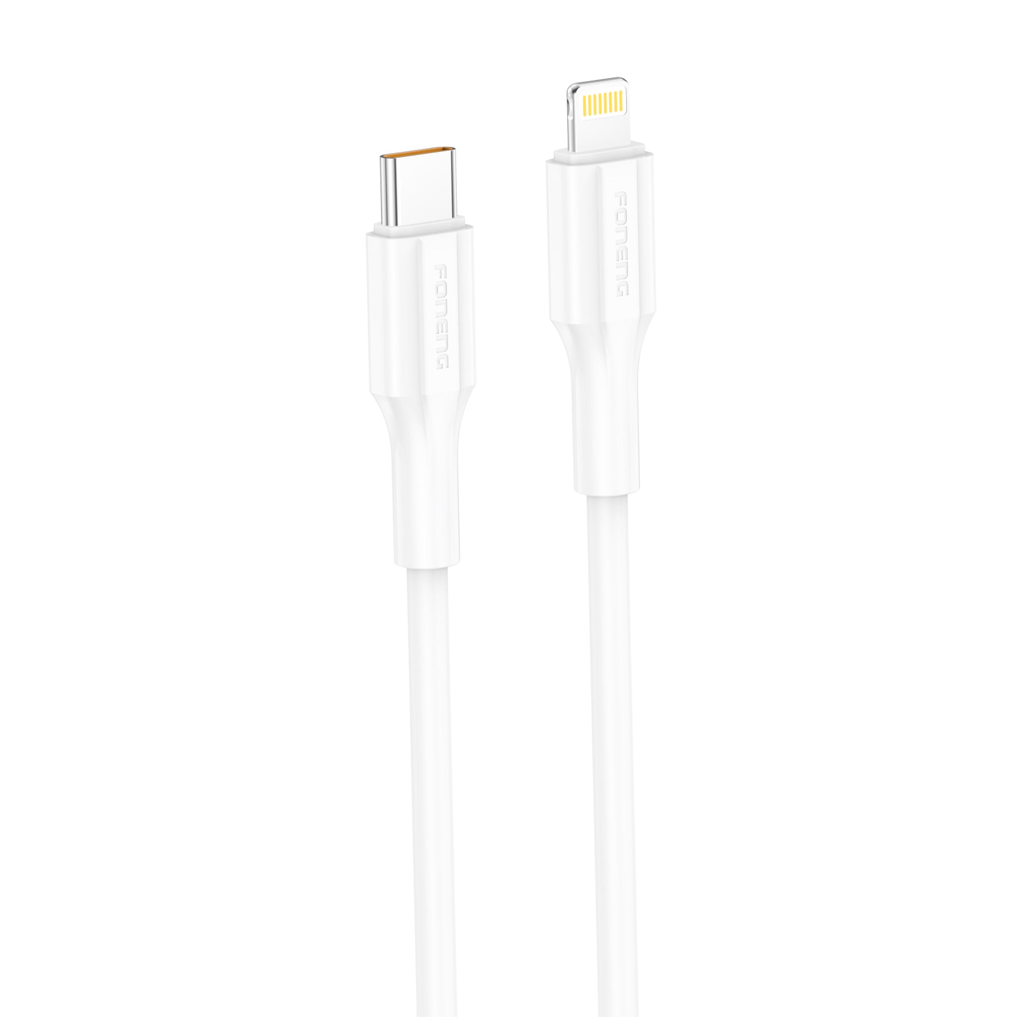 Cable Tipo C a Lightning Foneng XS01 27W 1M Blanco