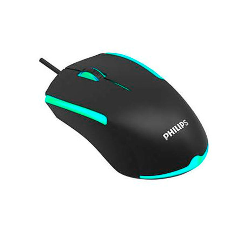 Mouse gamer Philips con cable momentum SPK9314