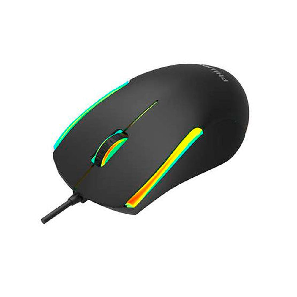 Mouse gamer Philips con cable momentum SPK9314