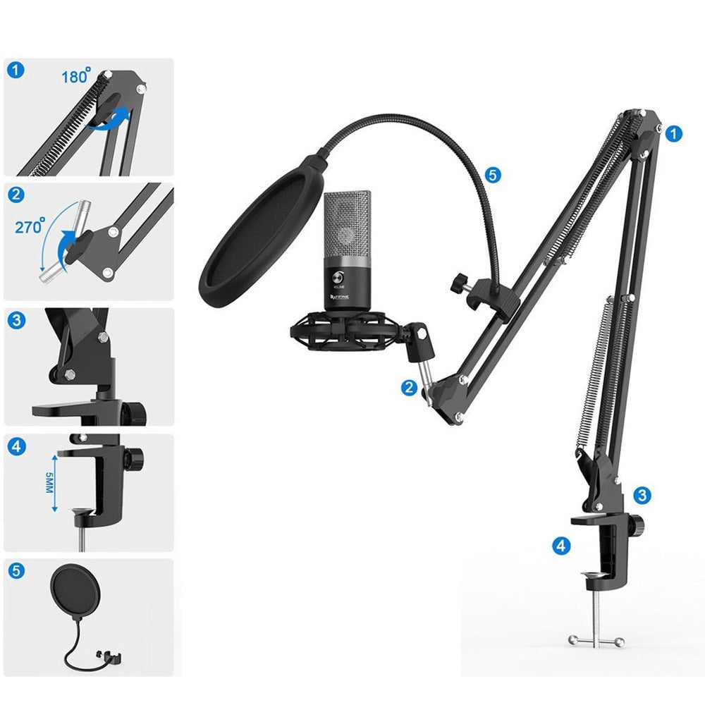 Kit de Microfono de Condensador Fifine T670 USB