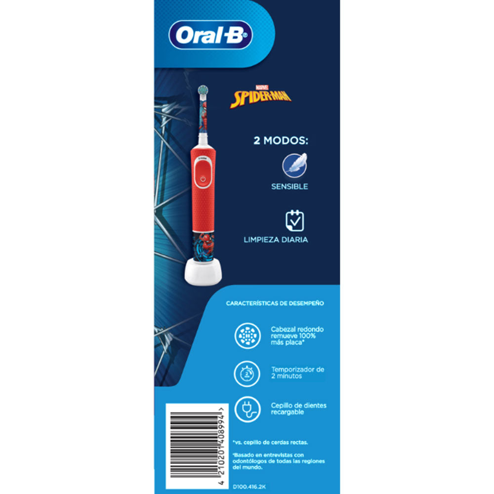 Cepillo de dientes Eléctrico Oral B Spiderman Vitality Kids