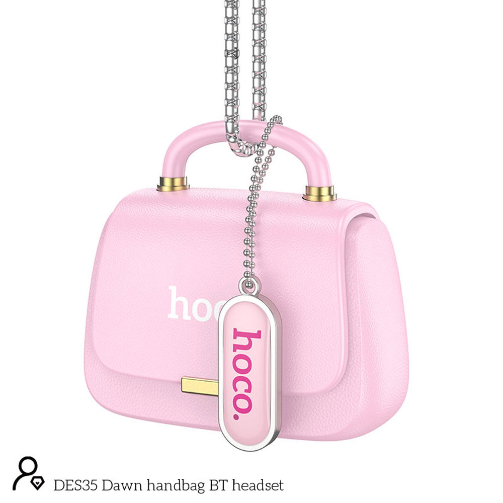 Audifonos Hoco DES35 Bolso Dawn TWS In Ear Bluetooth Rosado