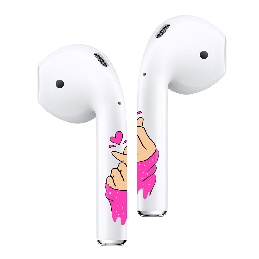 Sticker Autoadhesivo para Audifonos Airpods 1-2 Corazon Kpop