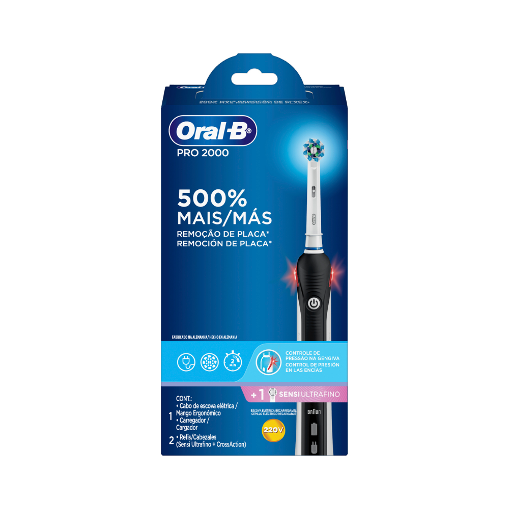 Cepillo De Dientes Oral B Pro 2000 Electrico + Cabezal