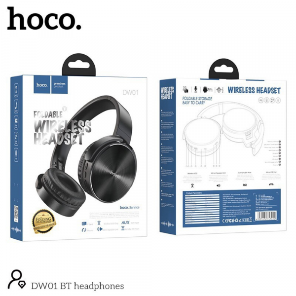Hoco Audífono Bluetooth DW01 Negro