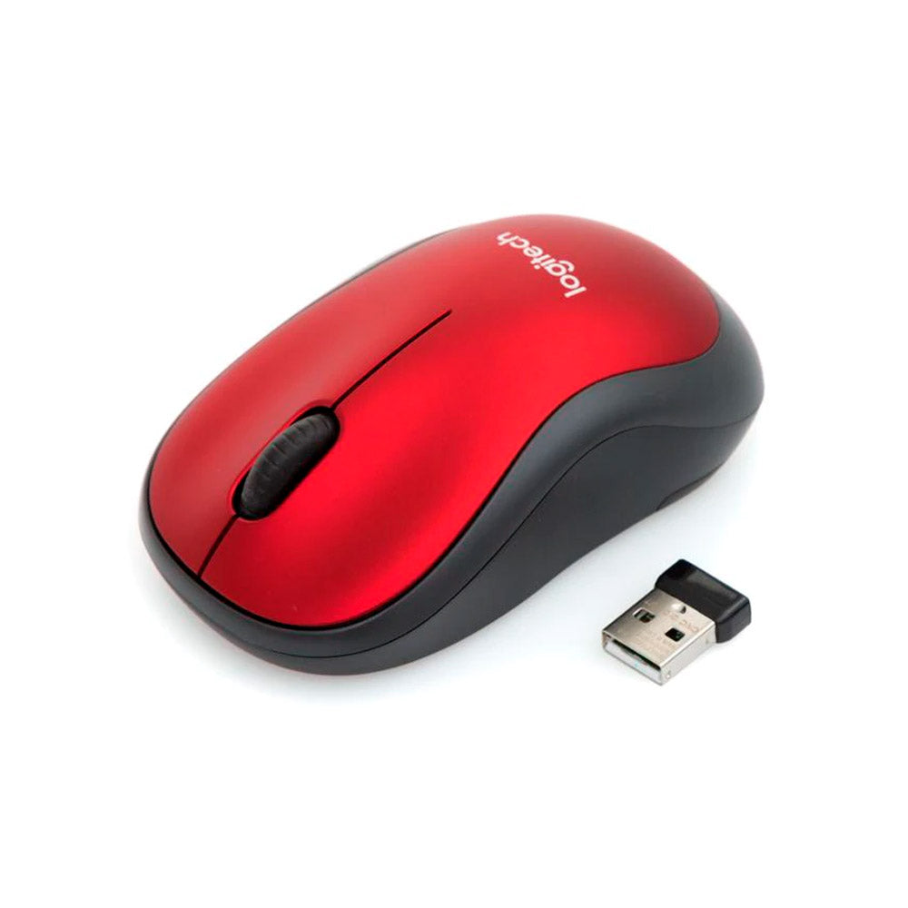 Mouse inalámbrico Logitech M185 Rojo