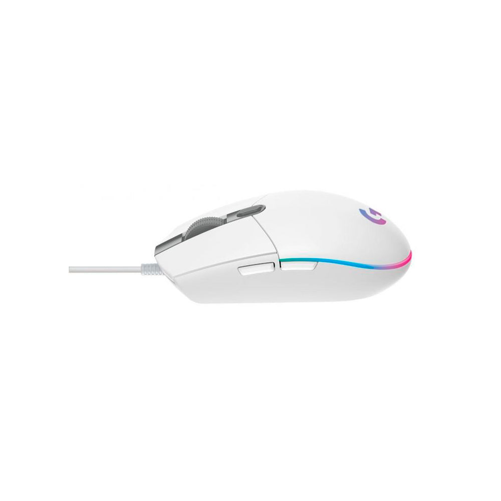 Mouse gamer Logitech G203 Lightsync 8000DPI 6 botones Blanco
