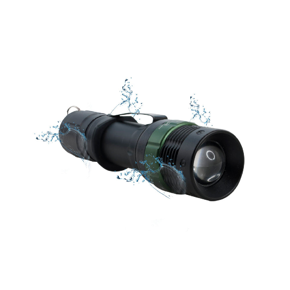 Linterna Powerlab Tactical Flashlight 8504 con Zoom 1000Lm
