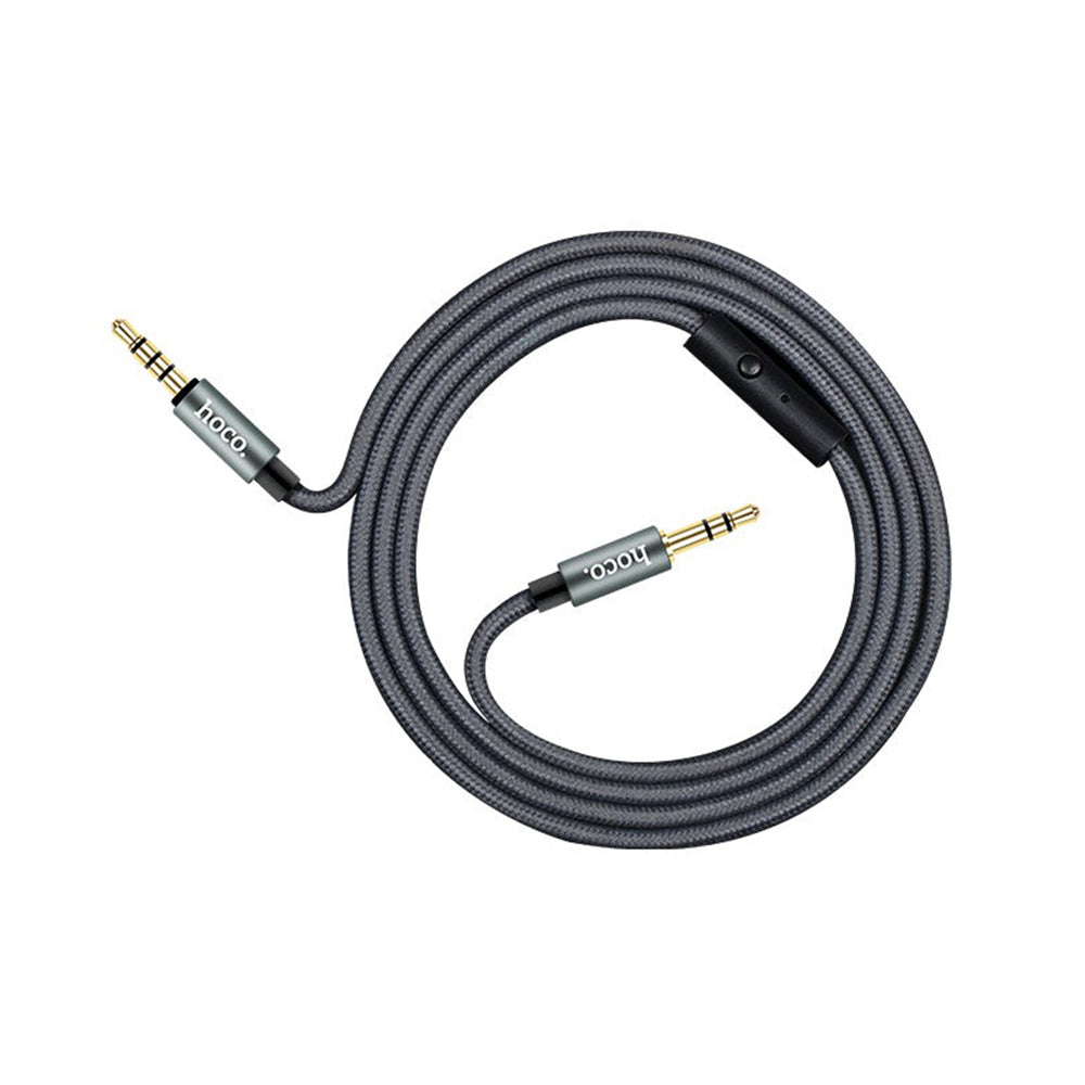Cable Auxiliar Hoco UPA04 Noble Jack 3.5mm 1m Gris