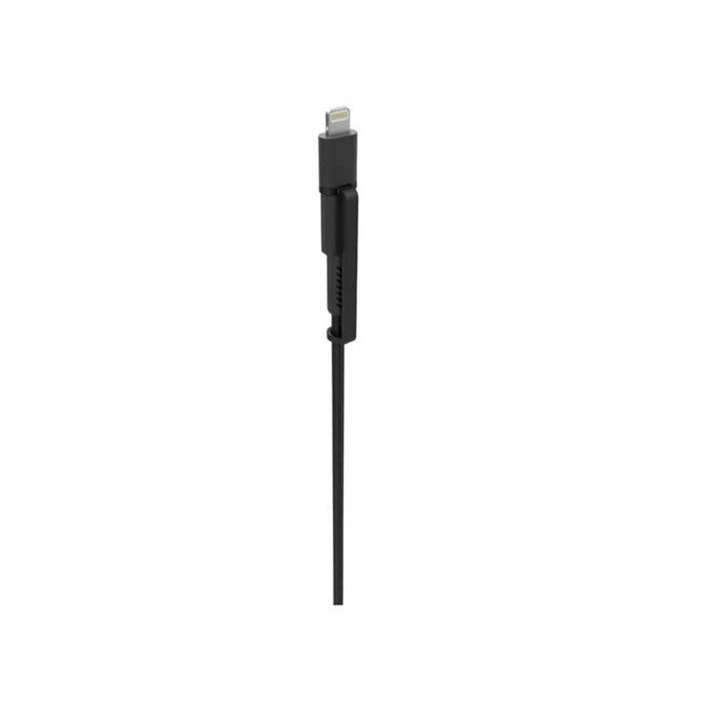 Cable dual Mophie Lightning/ Micro USB a USB 2 Mt Negro