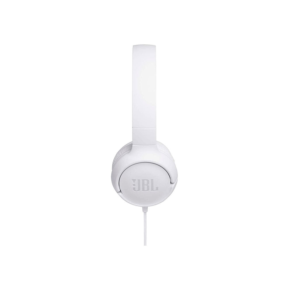 Audífonos Jbl Tune T500 Pure Bass On ear Con Cable Blanco