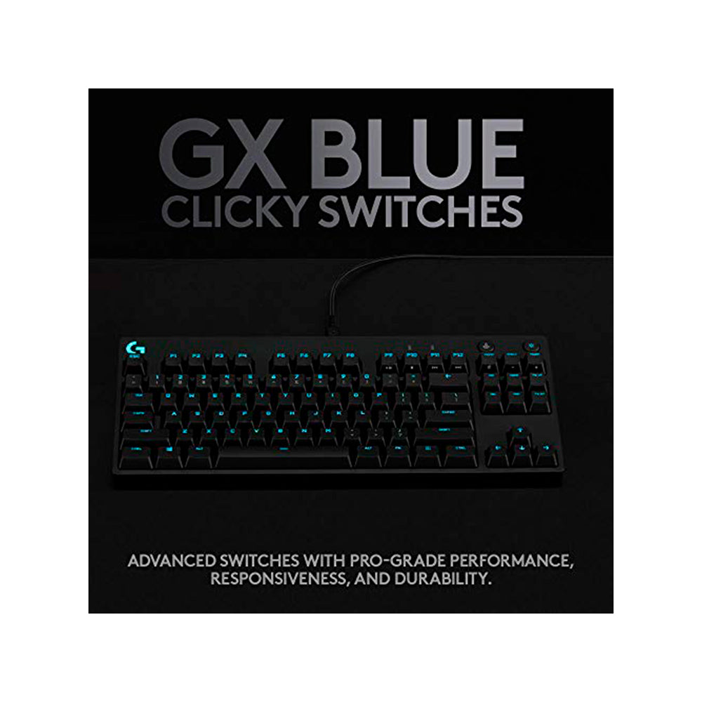 Teclado Gamer Logitech Pro GX Blue Lightsync RGB