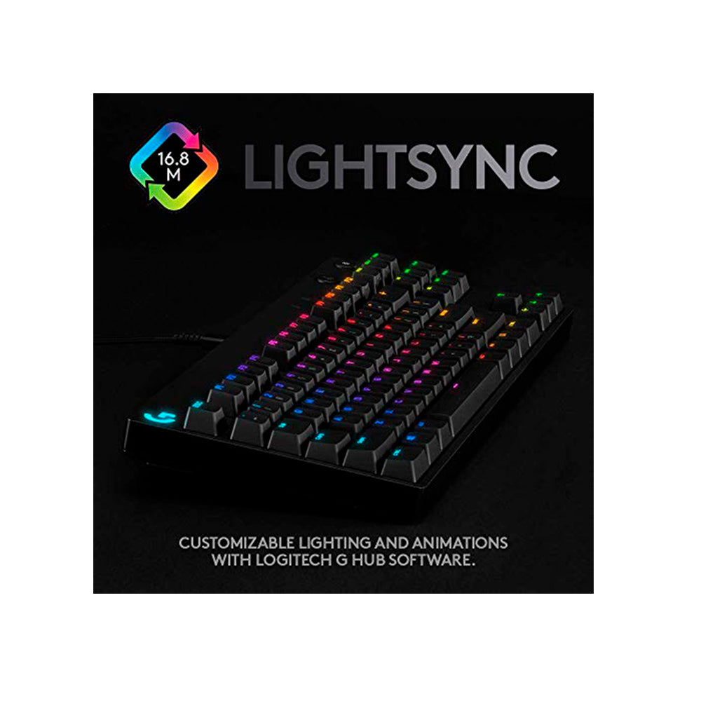 Teclado Gamer Logitech Pro GX Blue Lightsync RGB