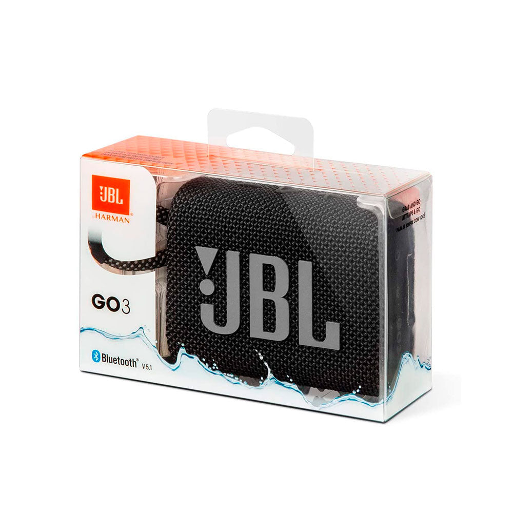 Parlante JBL GO 3 Bluetooth 5.0 IP67 Negro