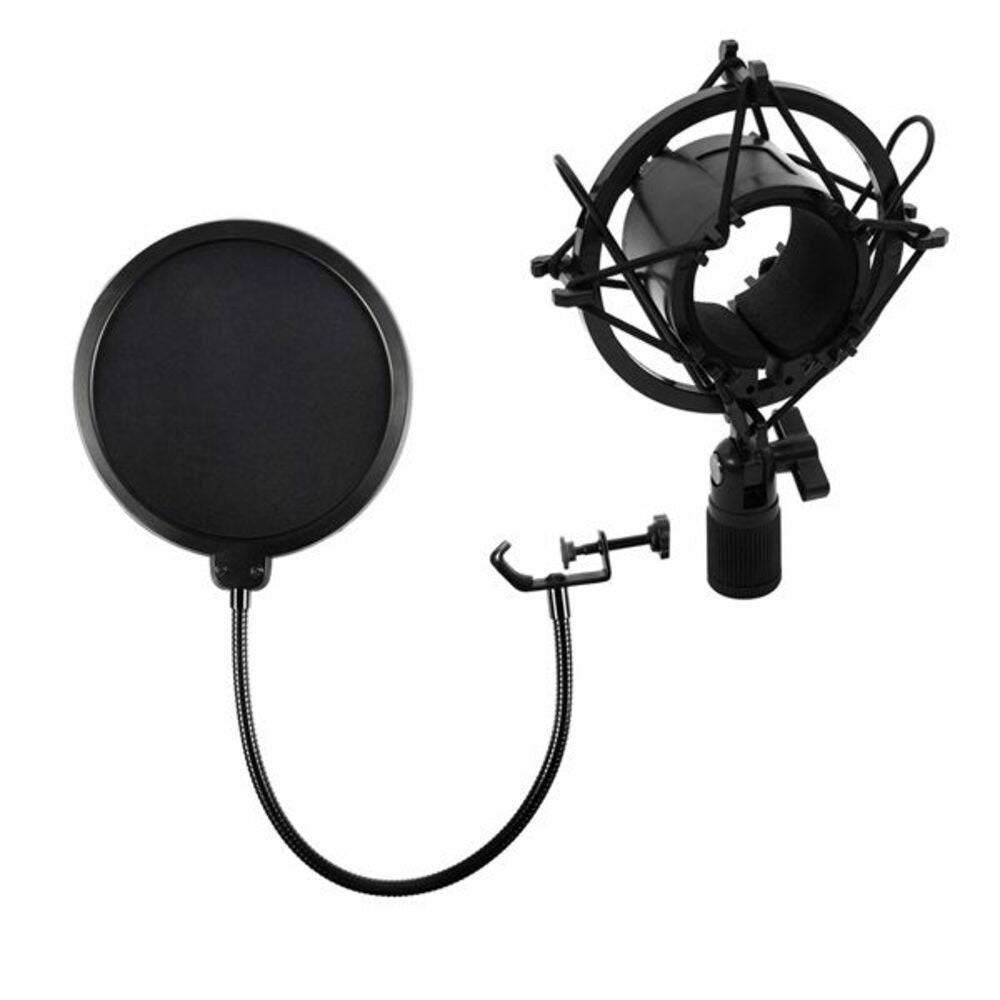Kit Studio Philco micrófono con soporte Antipop y stand USB