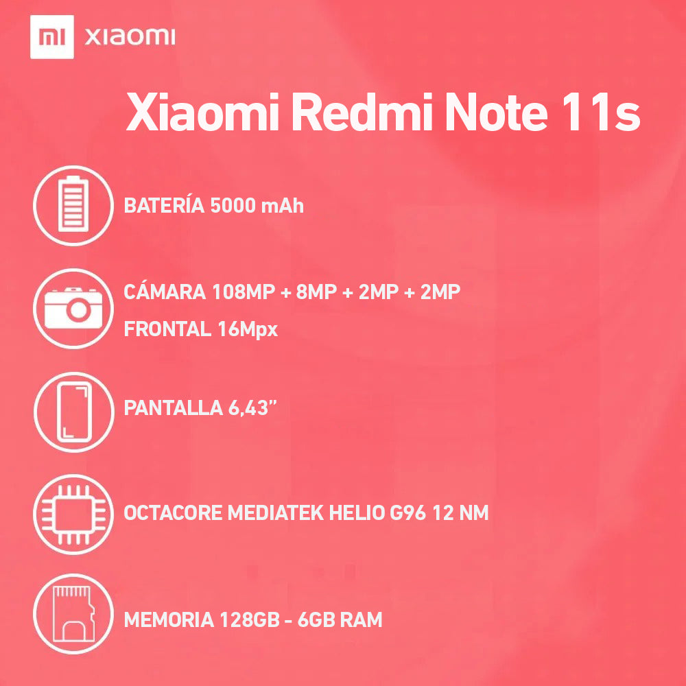 Xiaomi Redmi Note 11S 128GB ROM 6GB RAM Blue
