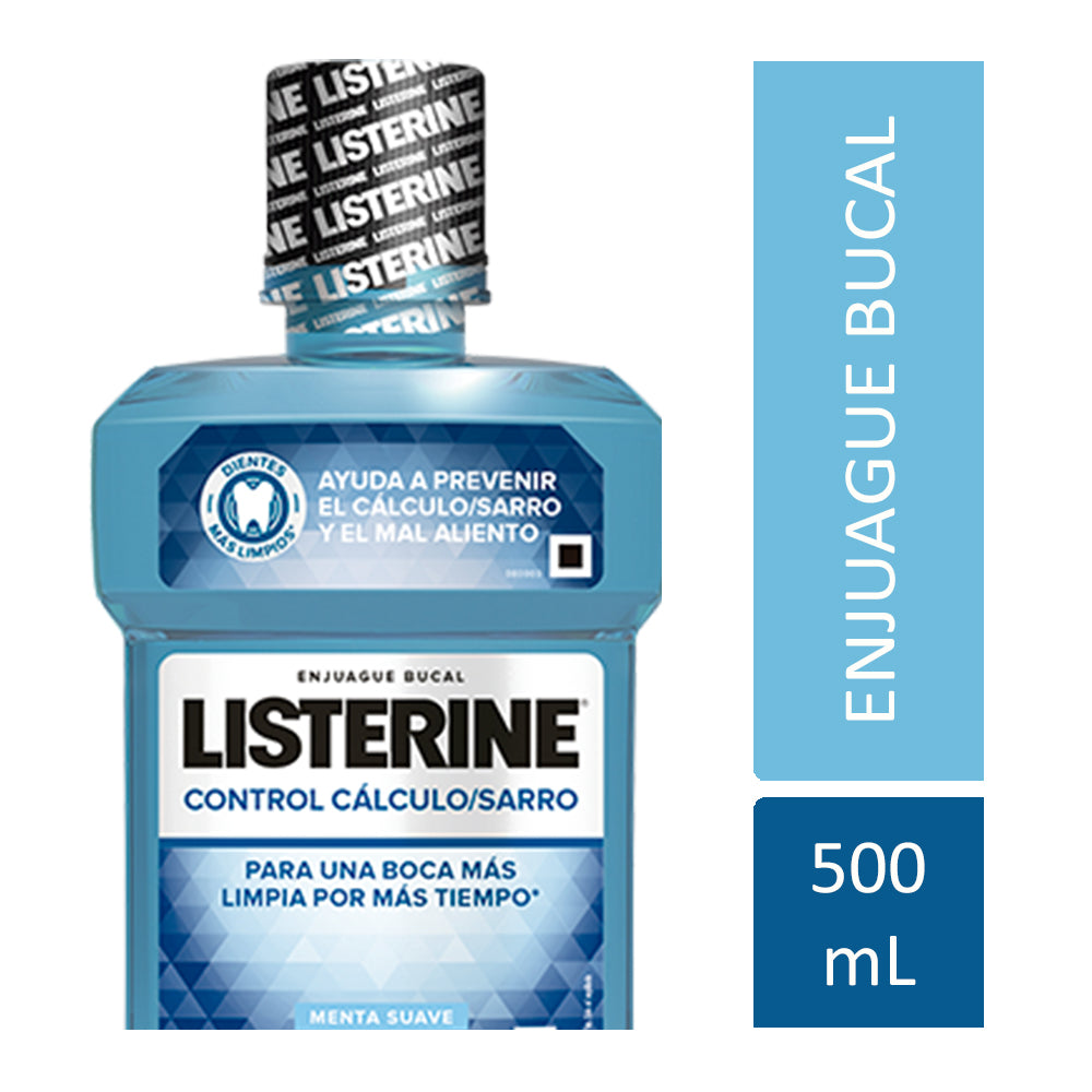 Listerine Enjuague Bucal Control Sarro 500ml