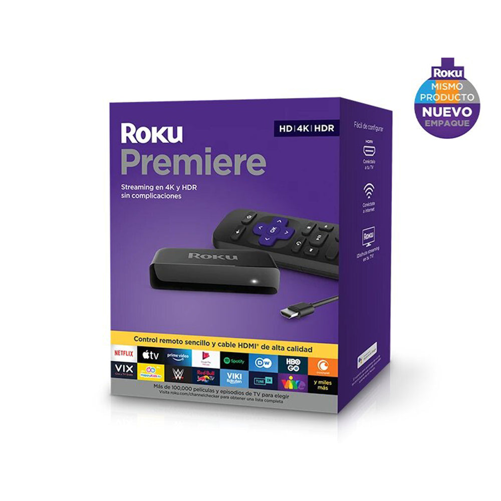 Roku Premiere HD 4K HDR para media Streaming