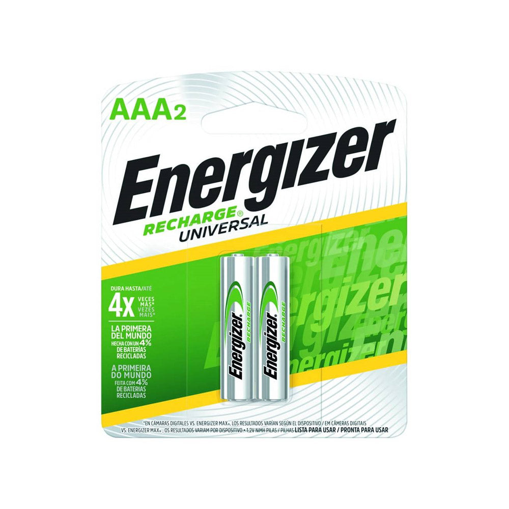 Pilas recargables Energizer Recharge AAAx2 unidades 700 mAh