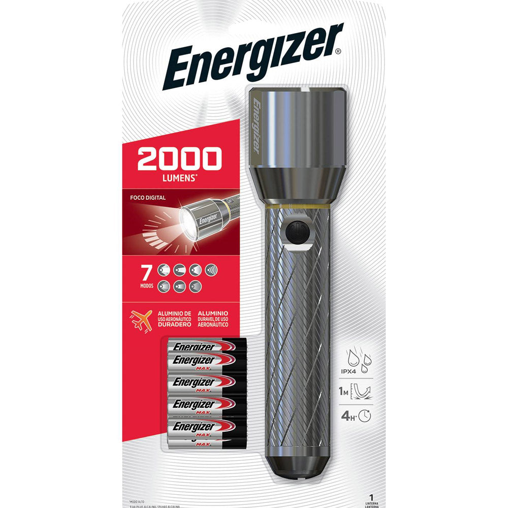 Linterna Energizer ENPMZH91E MTL 2000 Lumenes