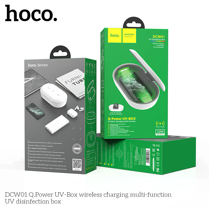 Hoco Kit Carga Inalambrica y Sanitizacion UV