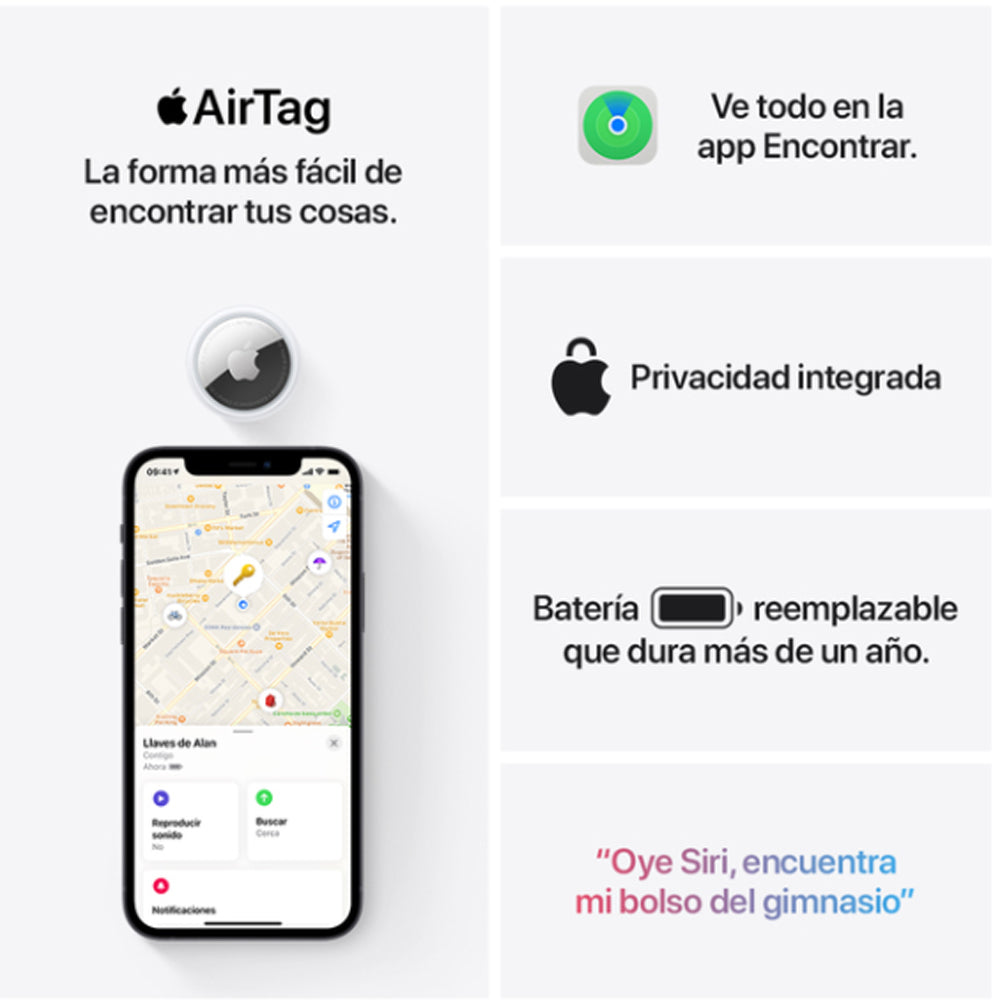 Apple rastreador Airtag 4 unidades