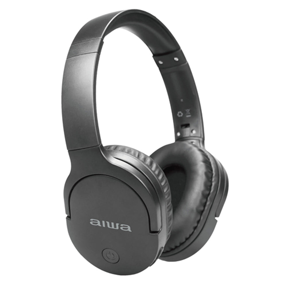 Audífonos Aiwa AW-K11 Over Ear Bluetooth Plegable Negro