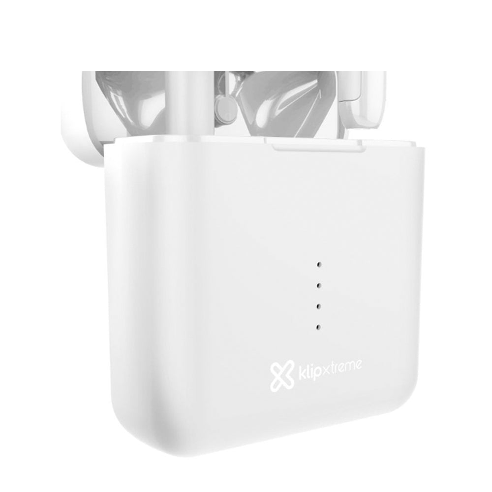 Audífonos Klip Xtreme TwinTouch TWS Bluetooth IPX4 Blanco