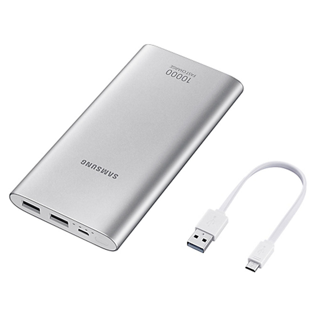 Batería portátil Samsung Carga rápida 10000 mAh / USB Plata