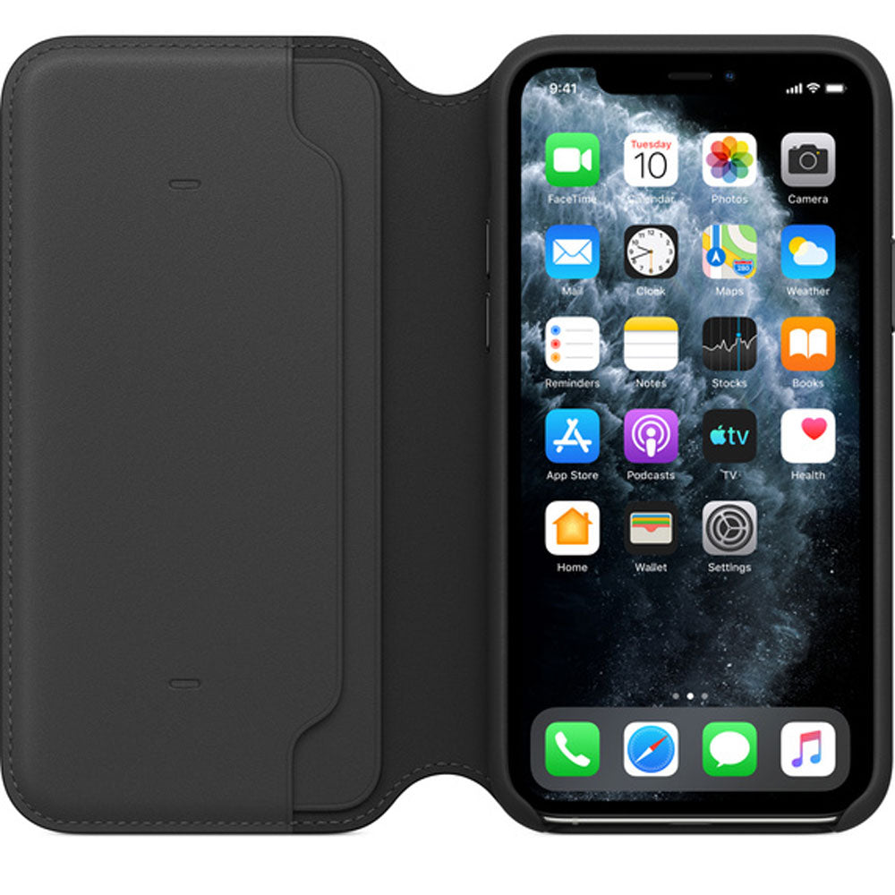 Carcasa de cuero Apple para iPhone 11 Pro Negro