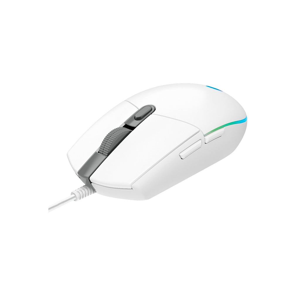 Mouse gamer Logitech G203 Lightsync 8000DPI 6 botones Blanco
