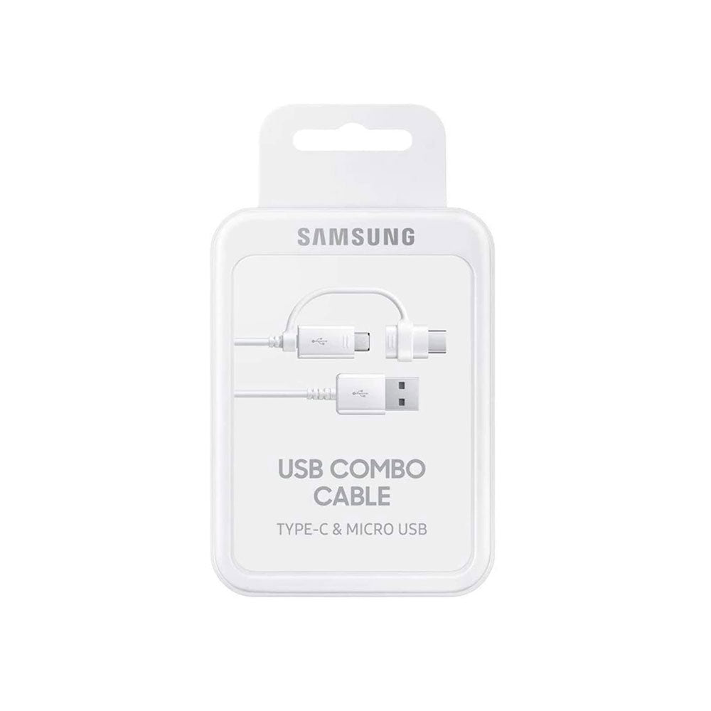 Cable Samsung 2 en 1 USB Tipo C y Micro USB EP-DG930DWEGWW