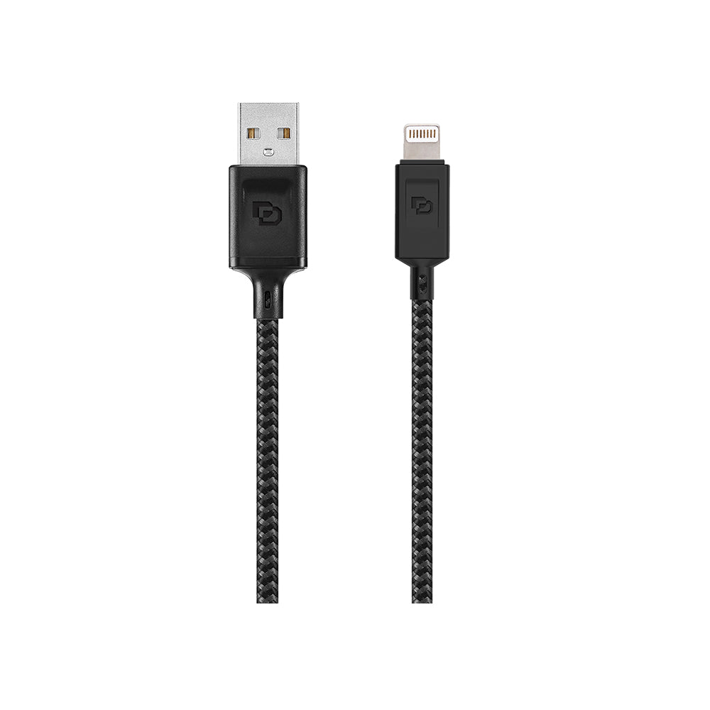 Dusted Cable Lightning a USB 1.2 Mt Rugged Negro