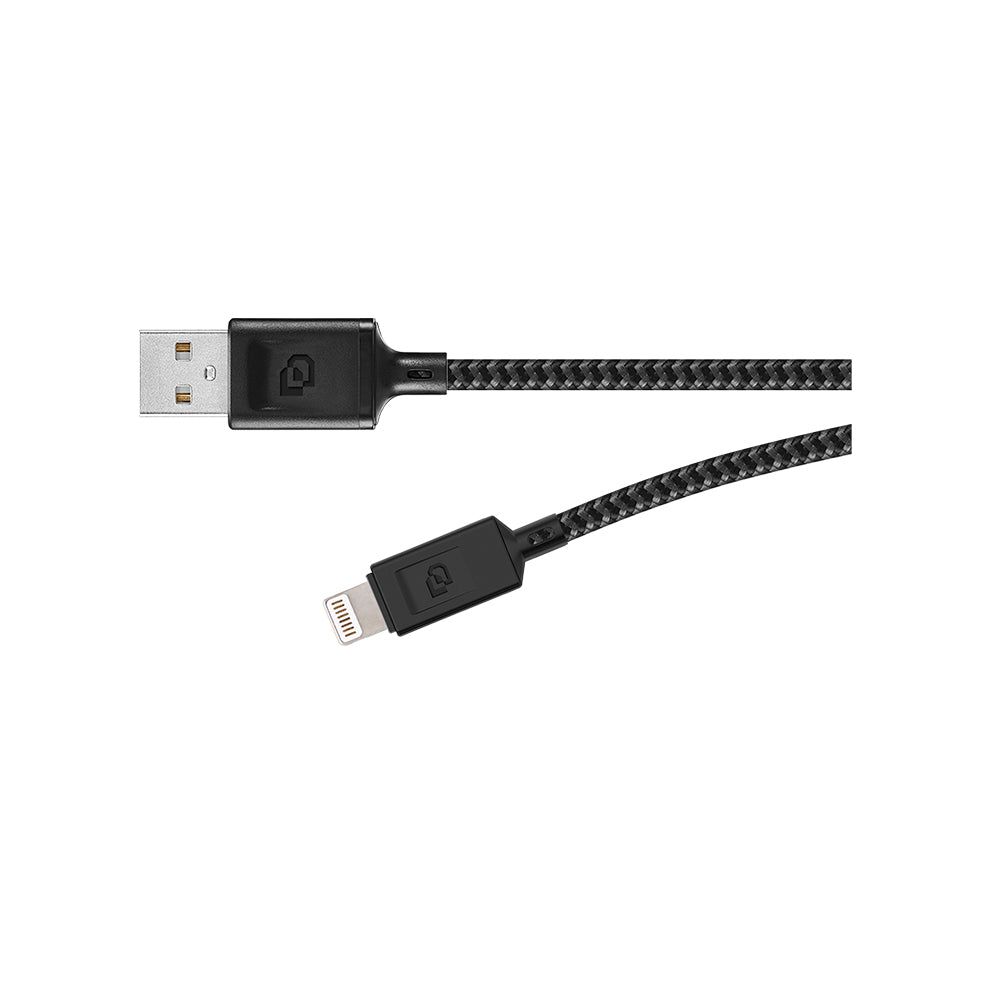 Dusted Cable Lightning a USB 1.2 Mt Rugged Negro