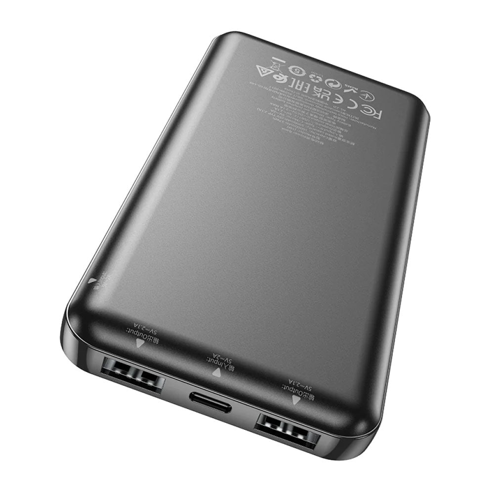 Cargador portatil Hoco J100 10000mAh Powerbank Negro