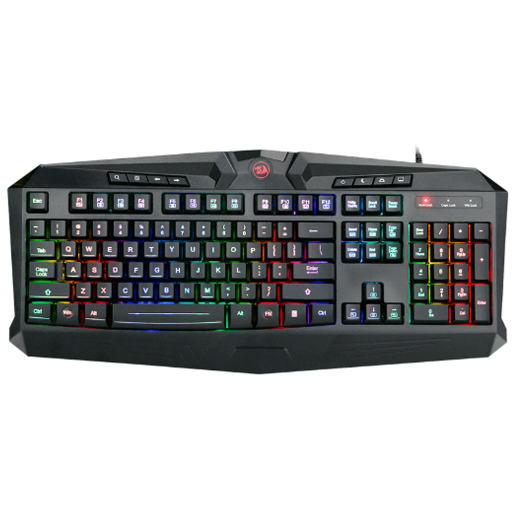 Kit Teclado Mouse Audífono y Mousepad Redragon S101-BA-1