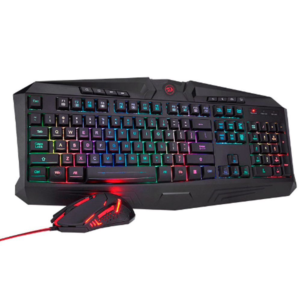 Kit Teclado Mouse Audífono y Mousepad Redragon S101-BA-1