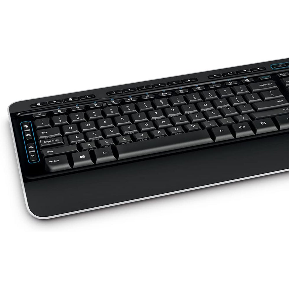 Kit teclado y Mouse Microsoft 3050 inalámbrico USB AES negro