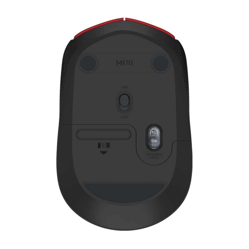 Logitech Mouse Inalámbrico Wireless M170 Rojo