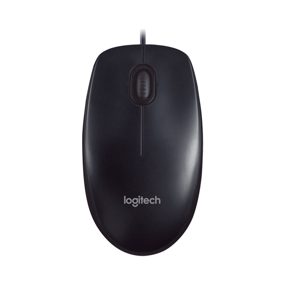 Logitech Mouse Optico HD con cable M90 Negro