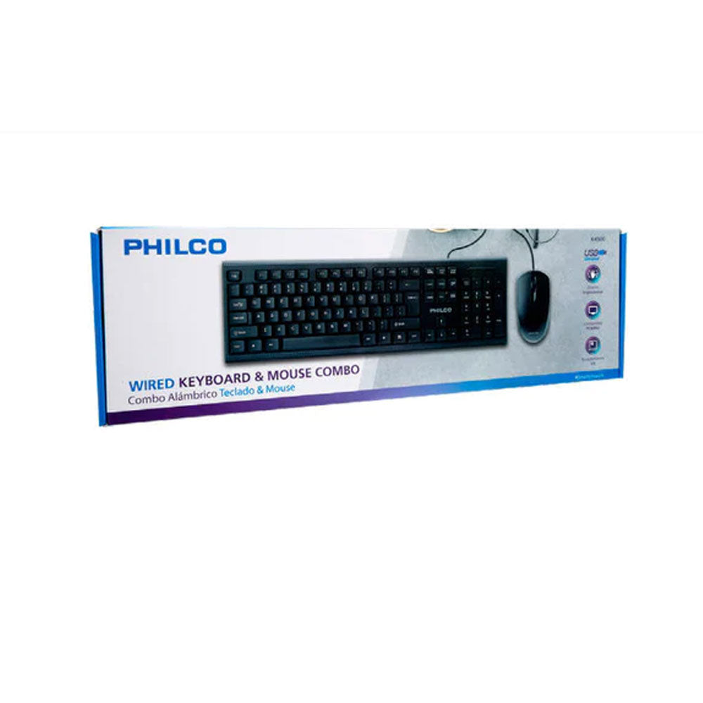Kit Teclado + Mouse Philco 29PLCK4500 USB Negro