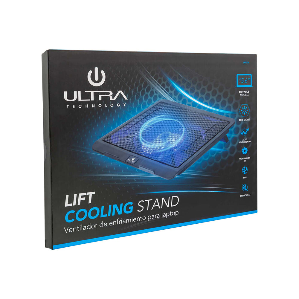 Base Ventilador Ultra 00214 Lift Para Notebook 15.6 Pulgadas