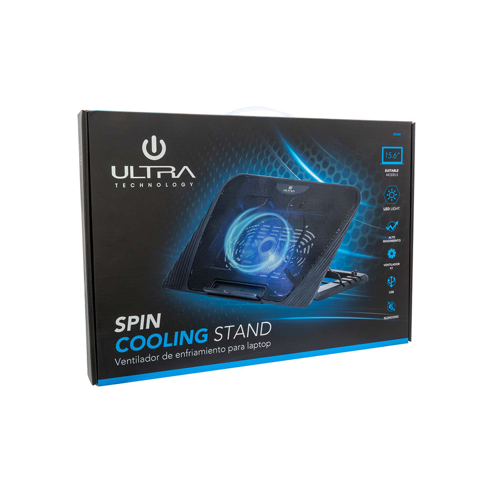 Base Ventilador Ultra 00360 Spin para Notebook 15.6 Pulgadas