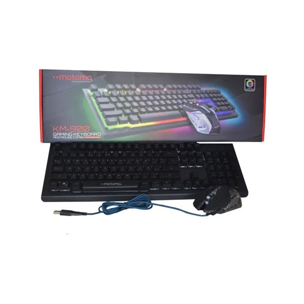 Kit gamer Teclado y Mouse Motomo KM-900 RGB