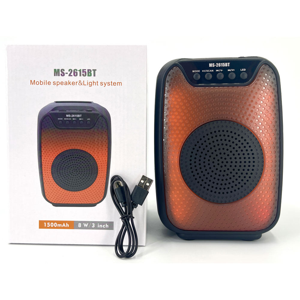 Parlante AudioHUT LED MS-2615BT Bluetooth 3 Pulgadas 5W