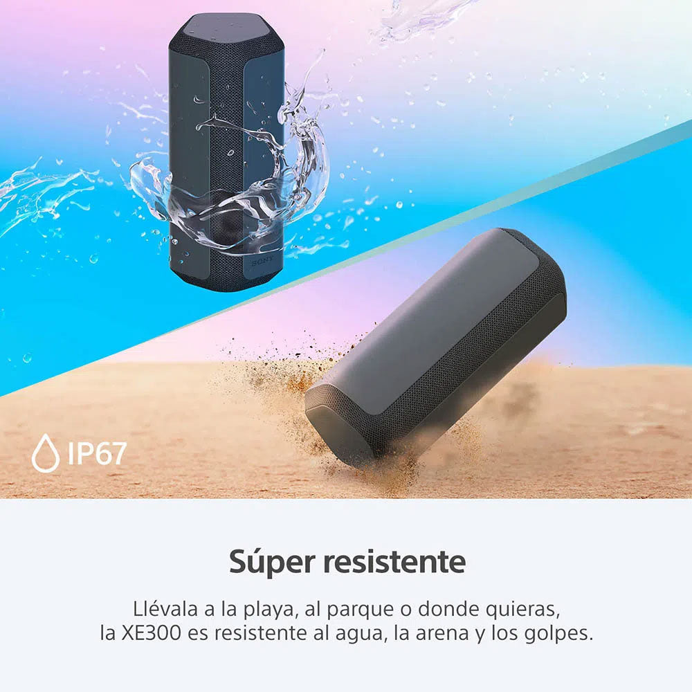 Parlante Sony SRS XE300 BCLA Bluetooth IP67 Negro